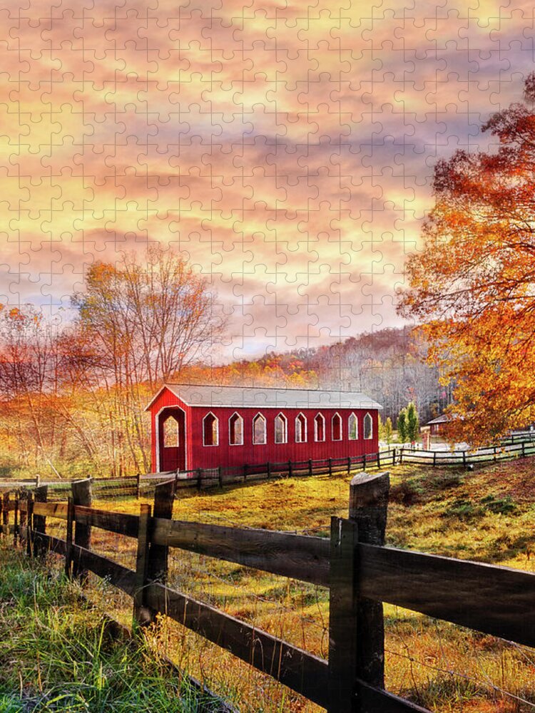 Andrews Jigsaw Puzzle featuring the photograph Country Times II by Debra and Dave Vanderlaan