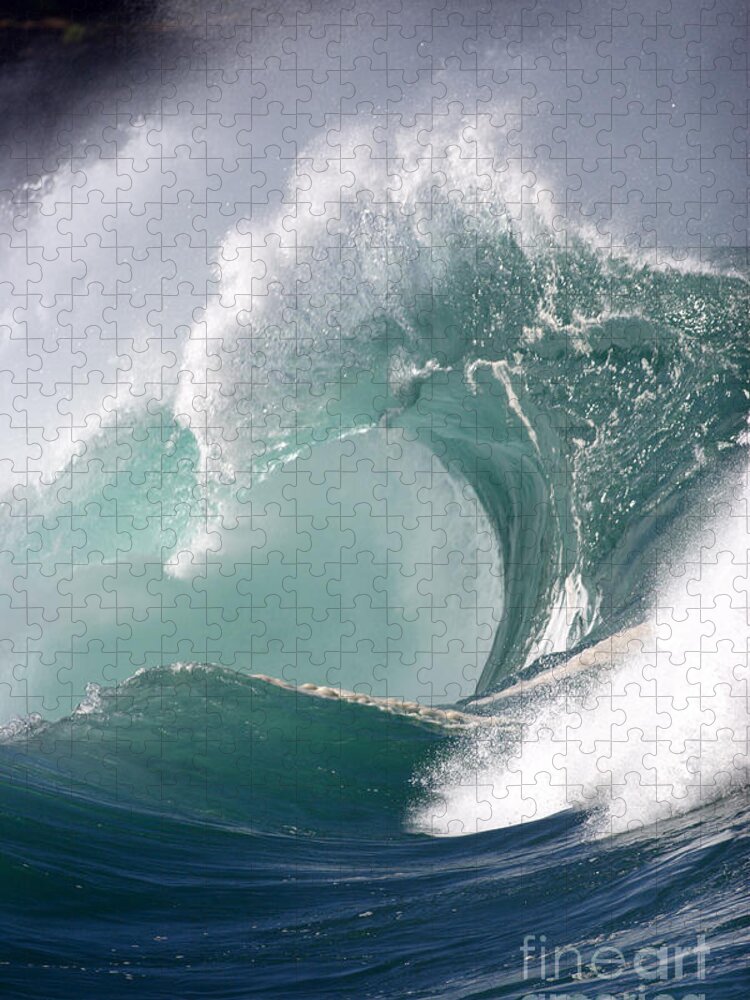 Tide Puzzle featuring the photograph Crashing Wave by Mana Photo