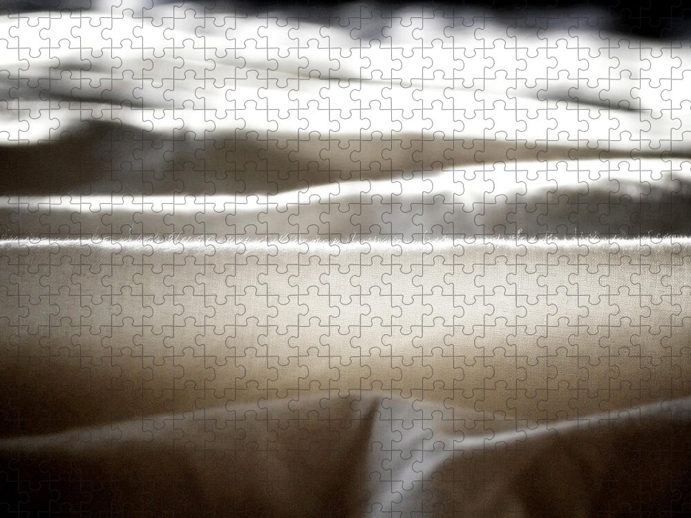 Sunlight Jigsaw Puzzle featuring the photograph Crumpled Bedsheets by Matt Whyman