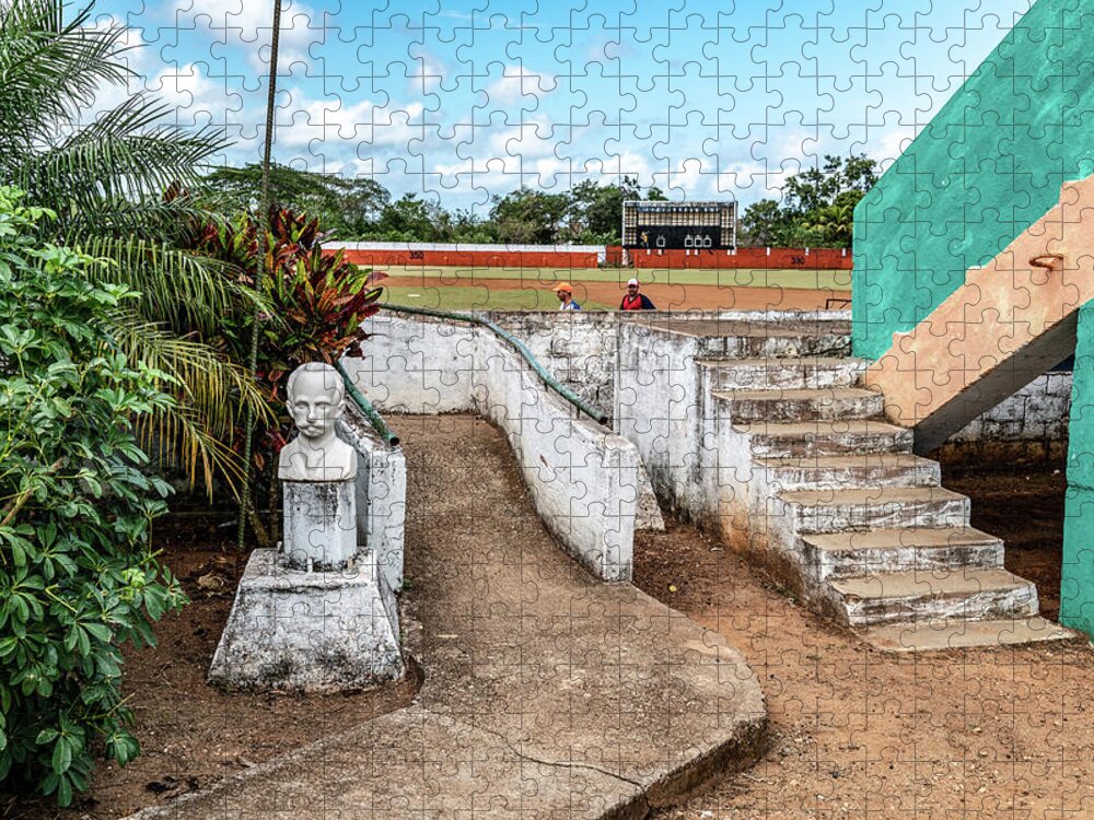 Cuban Baseball Field Jigsaw Puzzle featuring the photograph Cuban Baseball Field by Sharon Popek