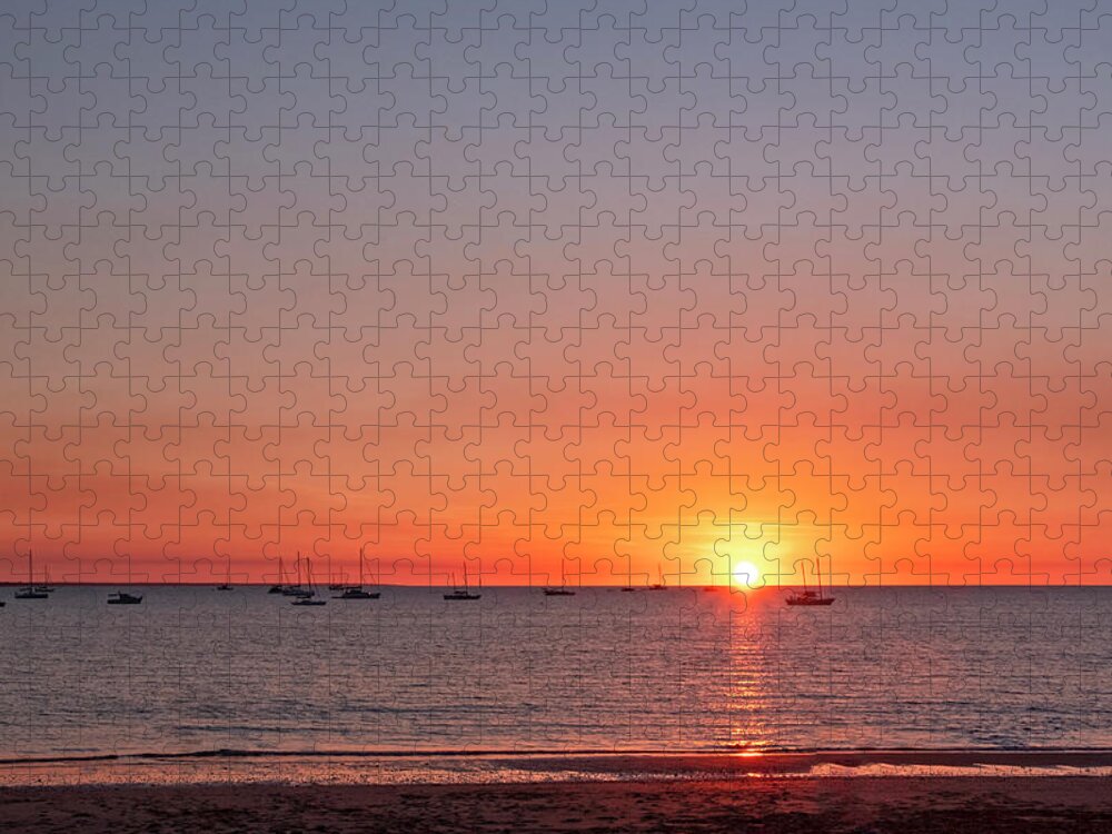 Sunset Jigsaw Puzzle featuring the photograph Days End by Catherine Reading