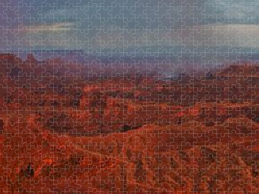 Above Jigsaw Puzzle featuring the photograph Dead Horse Point by Dimitry Papkov