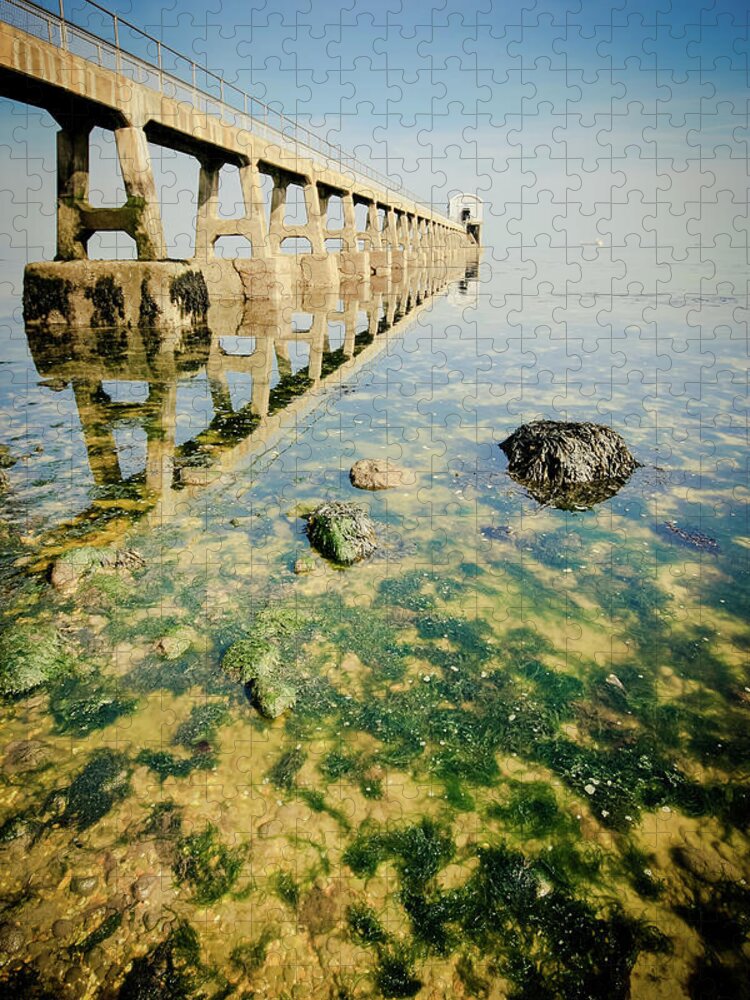 Built Structure Jigsaw Puzzle featuring the photograph Dissymmetry by S0ulsurfing - Jason Swain