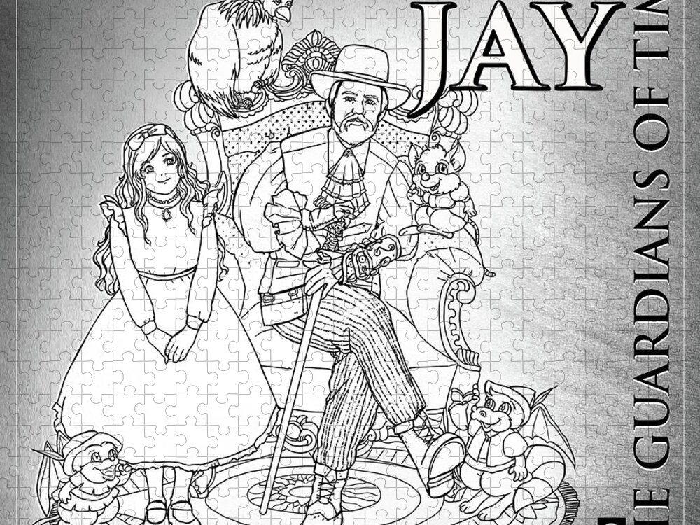 Doctor Jay Jigsaw Puzzle featuring the digital art Doctor Jay Guardians of Time by Reynold Jay