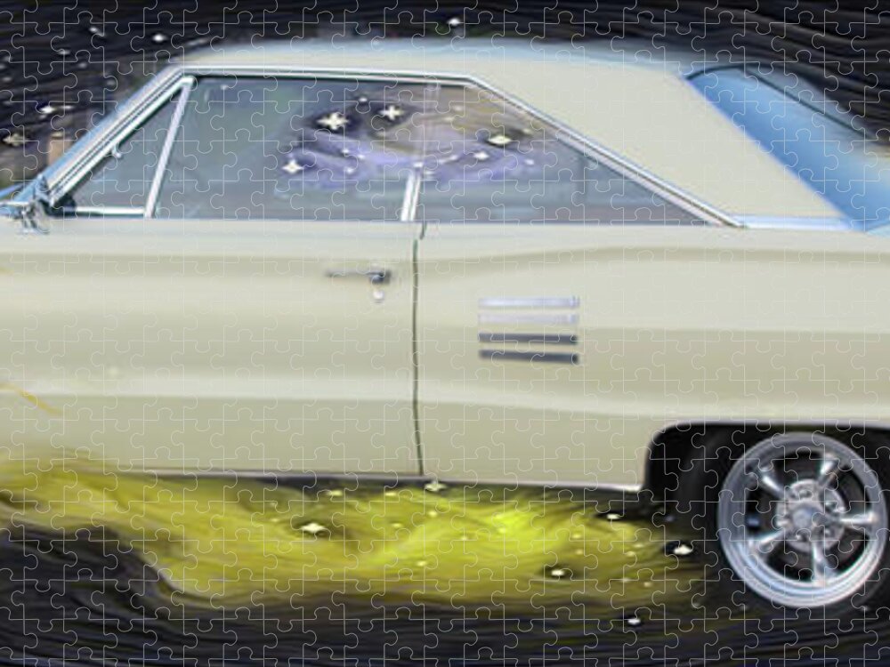 Car Jigsaw Puzzle featuring the photograph Dodge Coronet 500 by Cathy Anderson