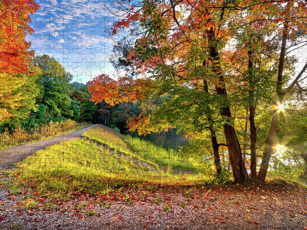 Benton Jigsaw Puzzle featuring the photograph Double Vision by Debra and Dave Vanderlaan