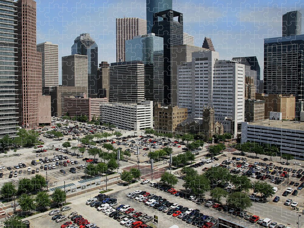 Downtown District Jigsaw Puzzle featuring the photograph Downtown Parking by Switas