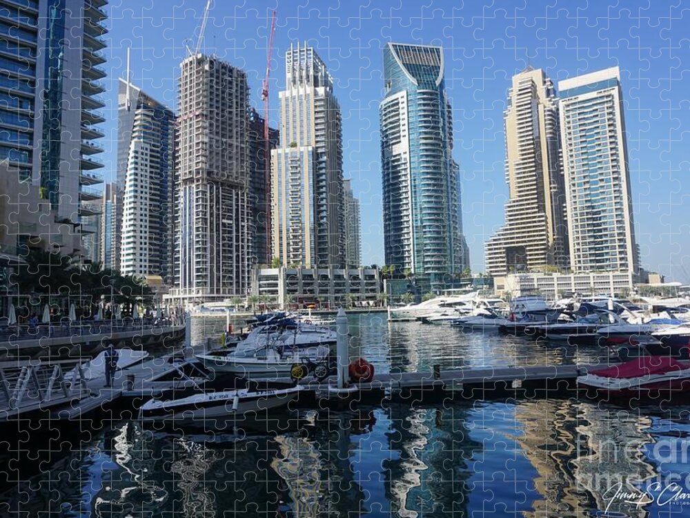 Marina Jigsaw Puzzle featuring the photograph Dubai Marina by Jimmy Clark