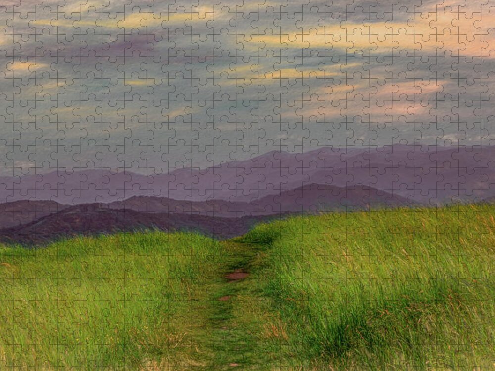 Appalachian Trail Jigsaw Puzzle featuring the photograph Dusk Along the Appalachian Trail by Marcy Wielfaert