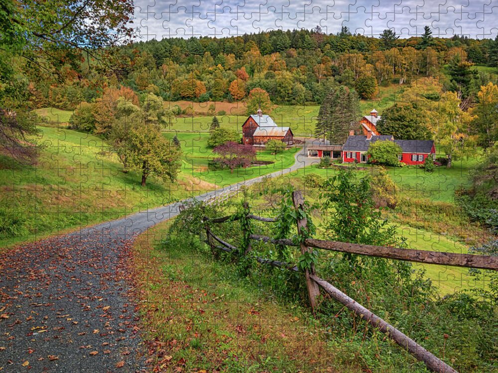Sleepy Hollow Farm Jigsaw Puzzle featuring the photograph Early Fall at Sleepy Hollow Farm by Kristen Wilkinson