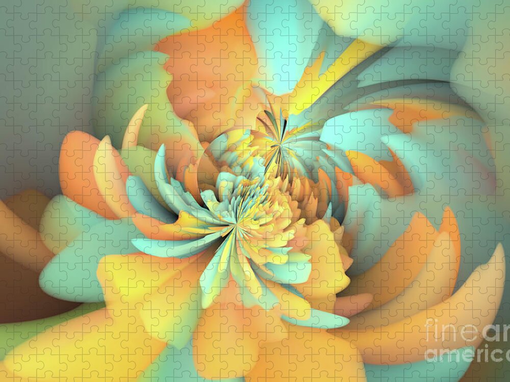 Abstract Jigsaw Puzzle featuring the photograph East of Ginger by Patti Schulze
