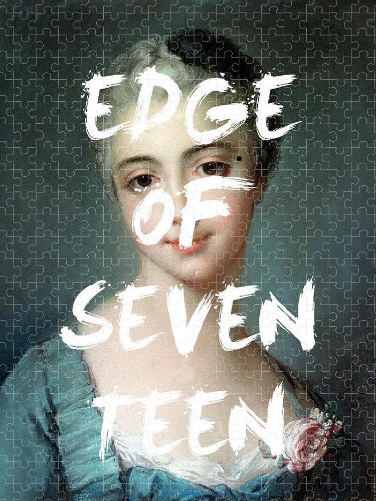 Edge Of Seventeen Poster Jigsaw Puzzle featuring the digital art Edge of Seventeen Print by Georgia Clare