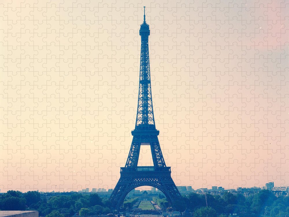 Arch Jigsaw Puzzle featuring the photograph Eiffel Tower by Antimoloko