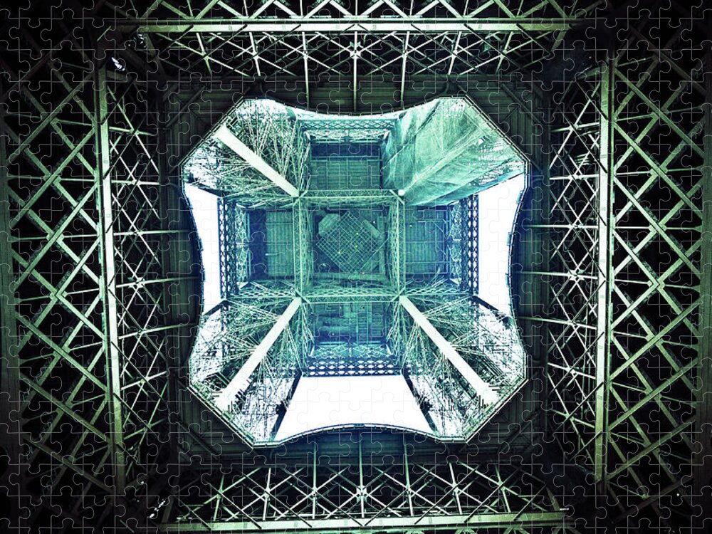 Built Structure Jigsaw Puzzle featuring the photograph Eiffel Tower Paris by Fabien Astre