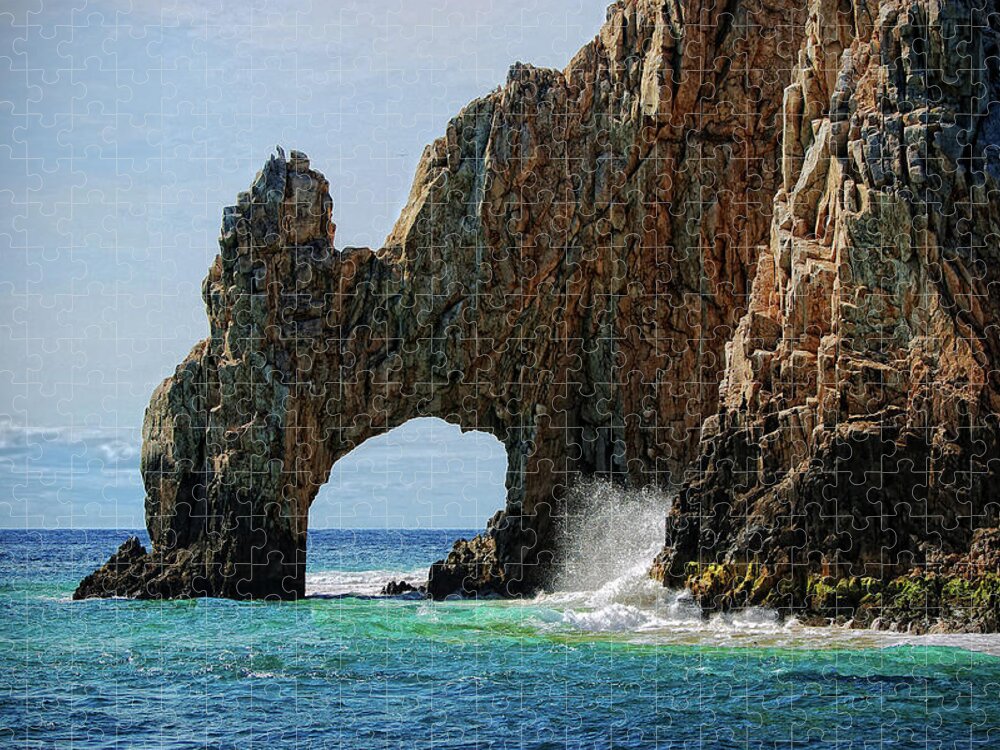 Scenics Jigsaw Puzzle featuring the photograph El Arco De Cabo San Lucas by Www.infinitahighway.com.br