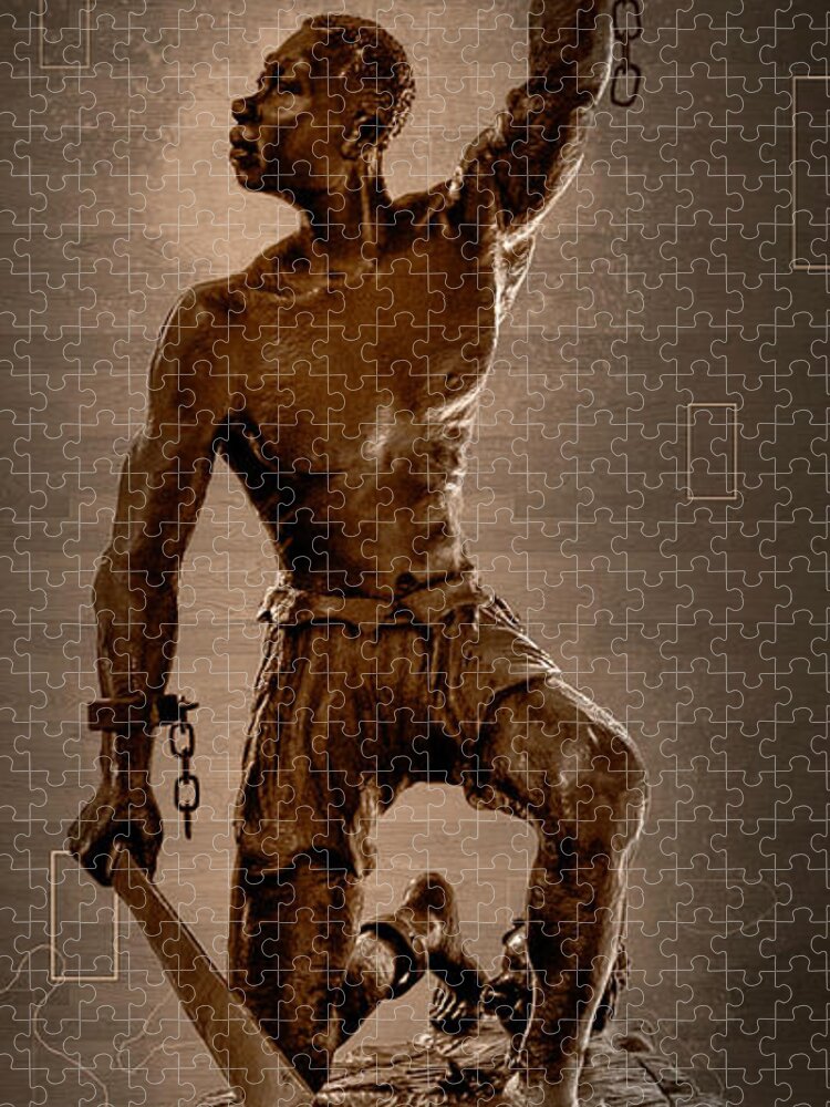 Emancipation Jigsaw Puzzle featuring the digital art Emancipation by Pheasant Run Gallery