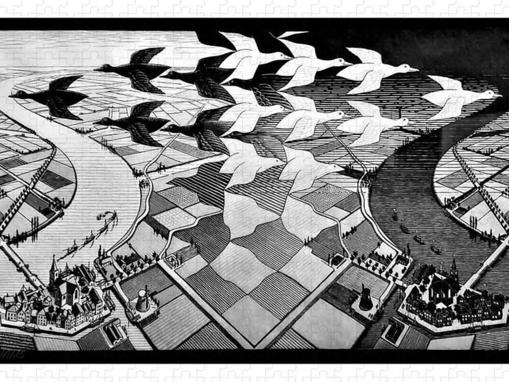 Maurits Cornelis Escher Jigsaw Puzzle featuring the photograph Escher 117 by Rob Hans