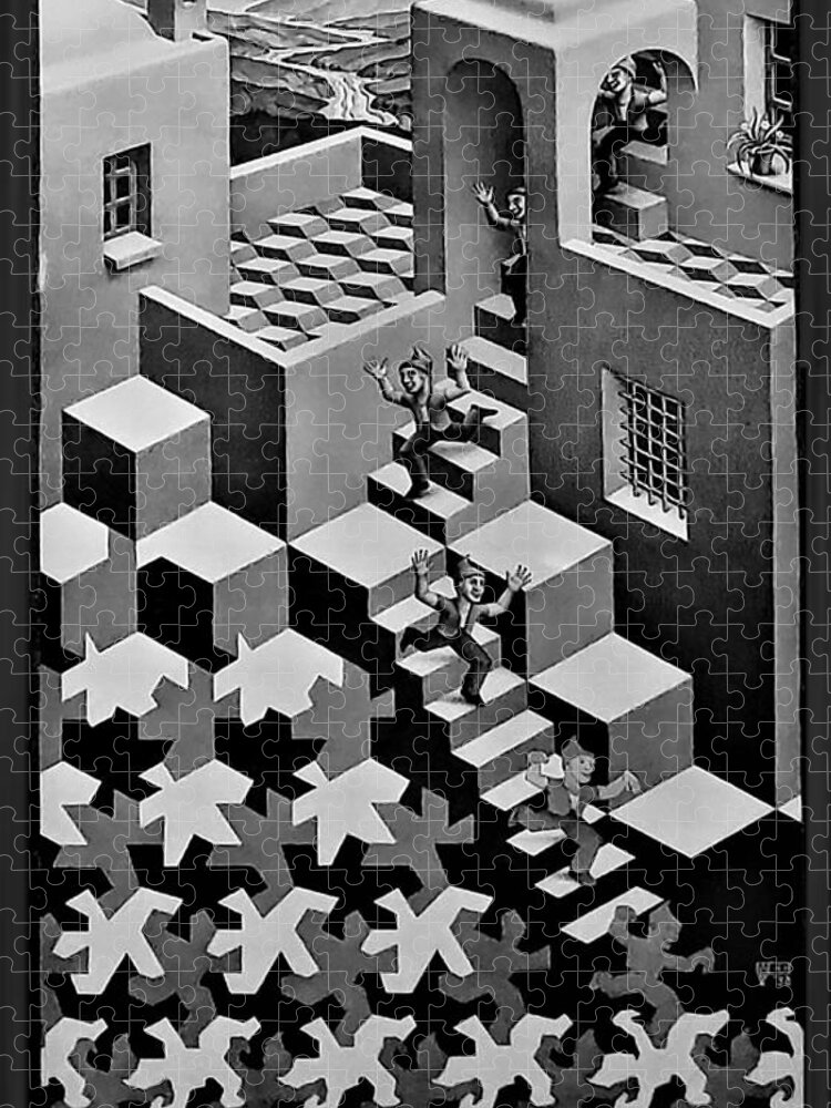 Escher 122 Jigsaw Puzzle by Rob Hans - Pixels