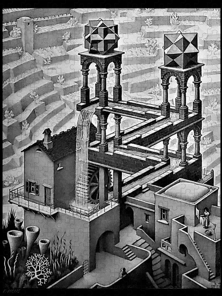 Maurits Cornelis Escher Jigsaw Puzzle featuring the photograph Escher 128 by Rob Hans