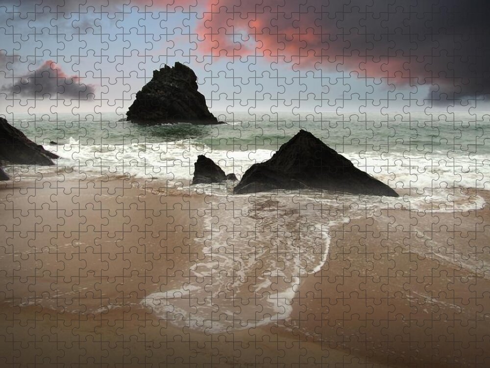Water's Edge Jigsaw Puzzle featuring the photograph Exotic And Beautiful Nature Landscape by Rui Almeida Fotografia