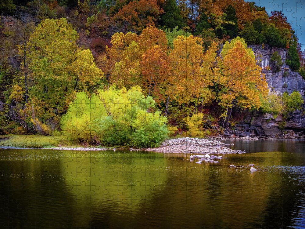 Fall Jigsaw Puzzle featuring the photograph Fall Colors of the Ozarks by Allin Sorenson