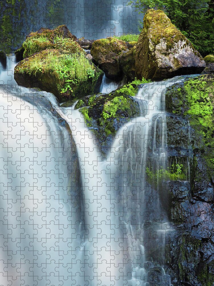 Washington Jigsaw Puzzle featuring the photograph Falls Creek Falls by Nicole Young
