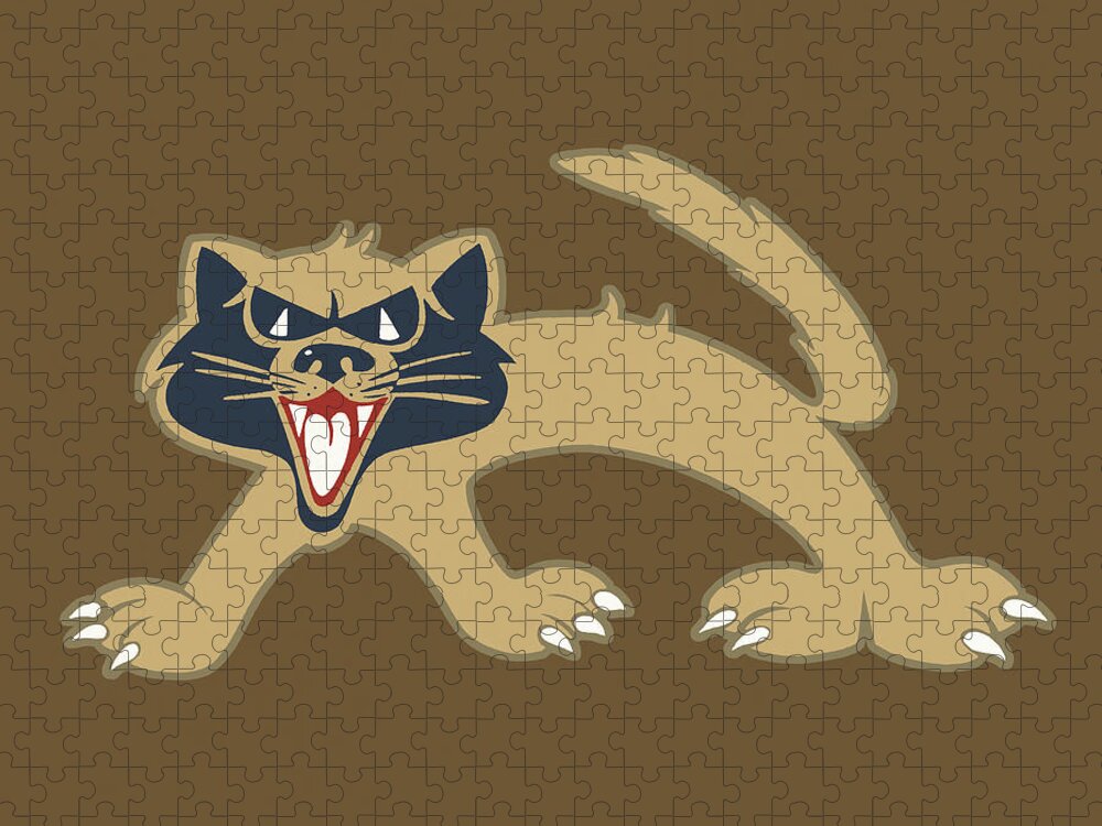 Afraid Jigsaw Puzzle featuring the drawing Feral cat by CSA Images