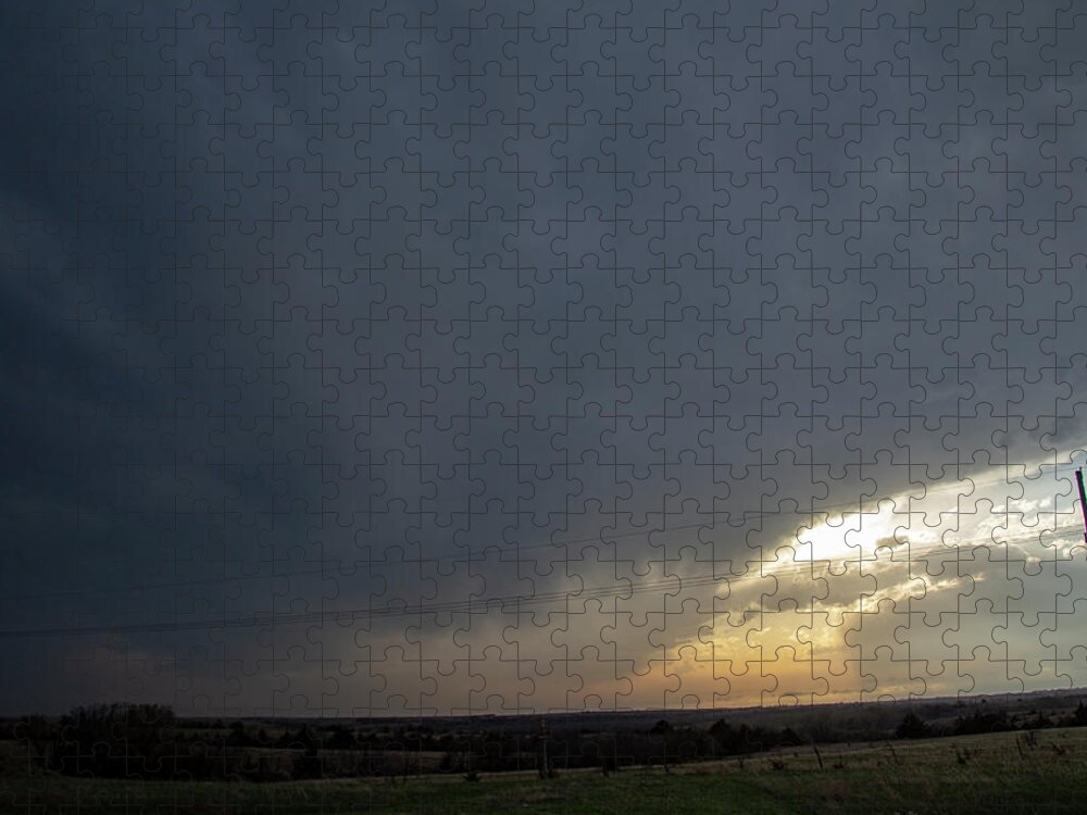 Nebraskasc Jigsaw Puzzle featuring the photograph First Storm Chase of 2019 004 by Dale Kaminski