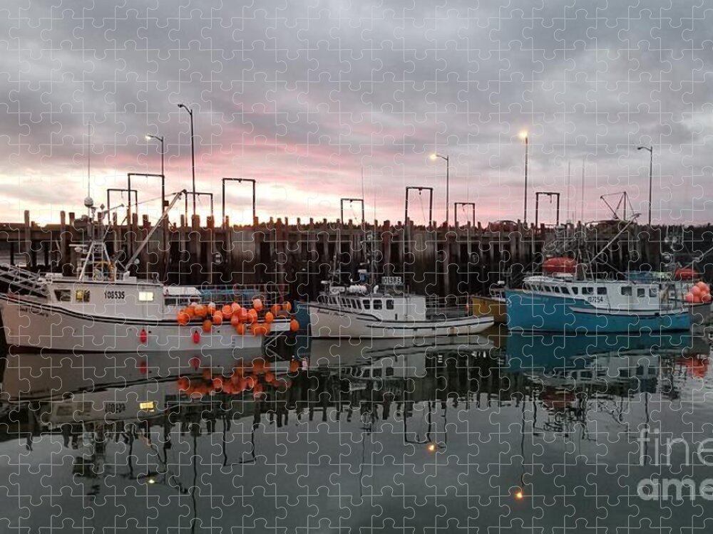 Sea Jigsaw Puzzle featuring the photograph Fishing Boats by Michael Graham