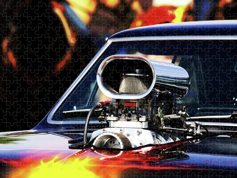 Automobile Jigsaw Puzzle featuring the photograph Flames to Go by Kae Cheatham