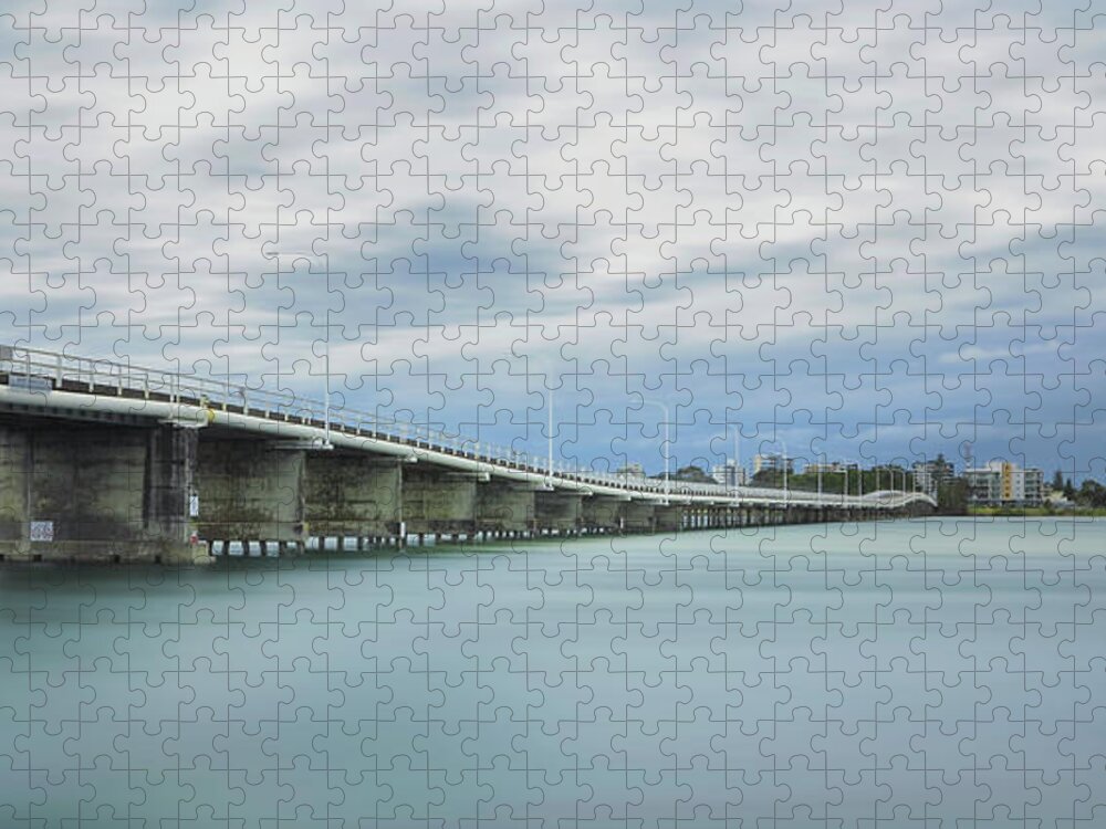 Forster Bridge Jigsaw Puzzle featuring the digital art Forster Bridge 77654 by Kevin Chippindall