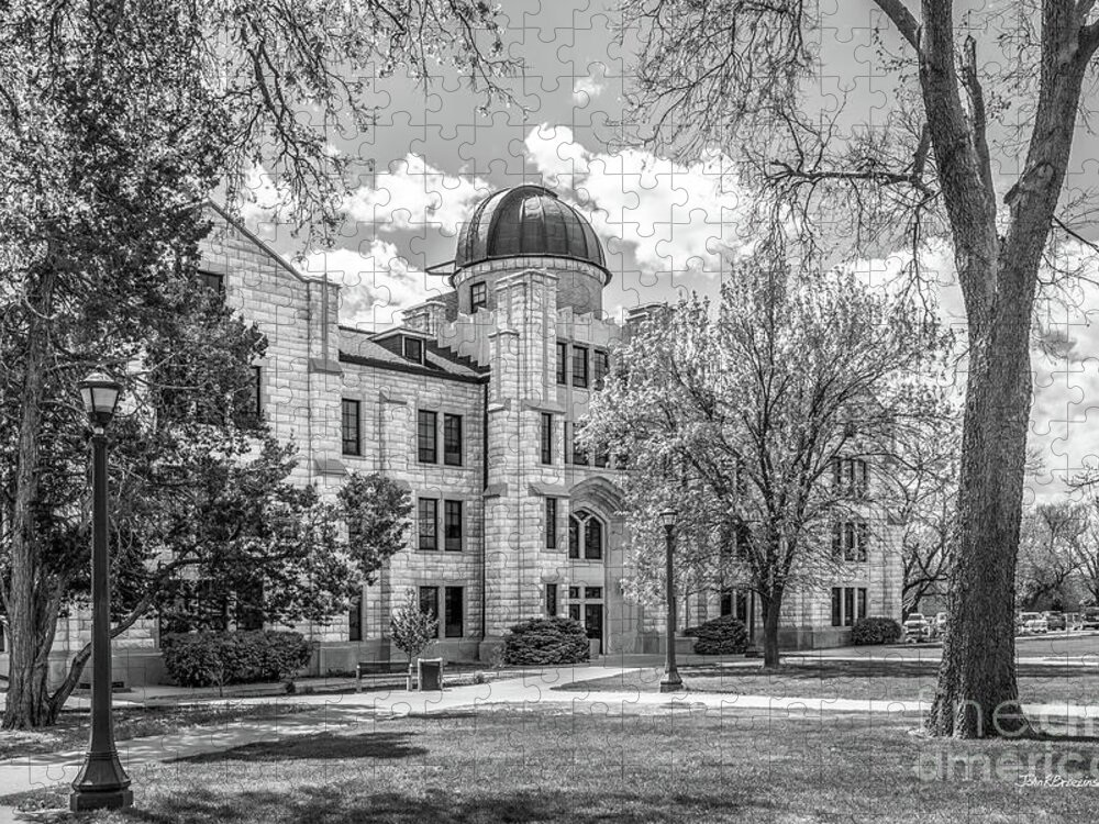 Fort Hays State Jigsaw Puzzle featuring the photograph Fort Hays State University Albertson Hall by University Icons