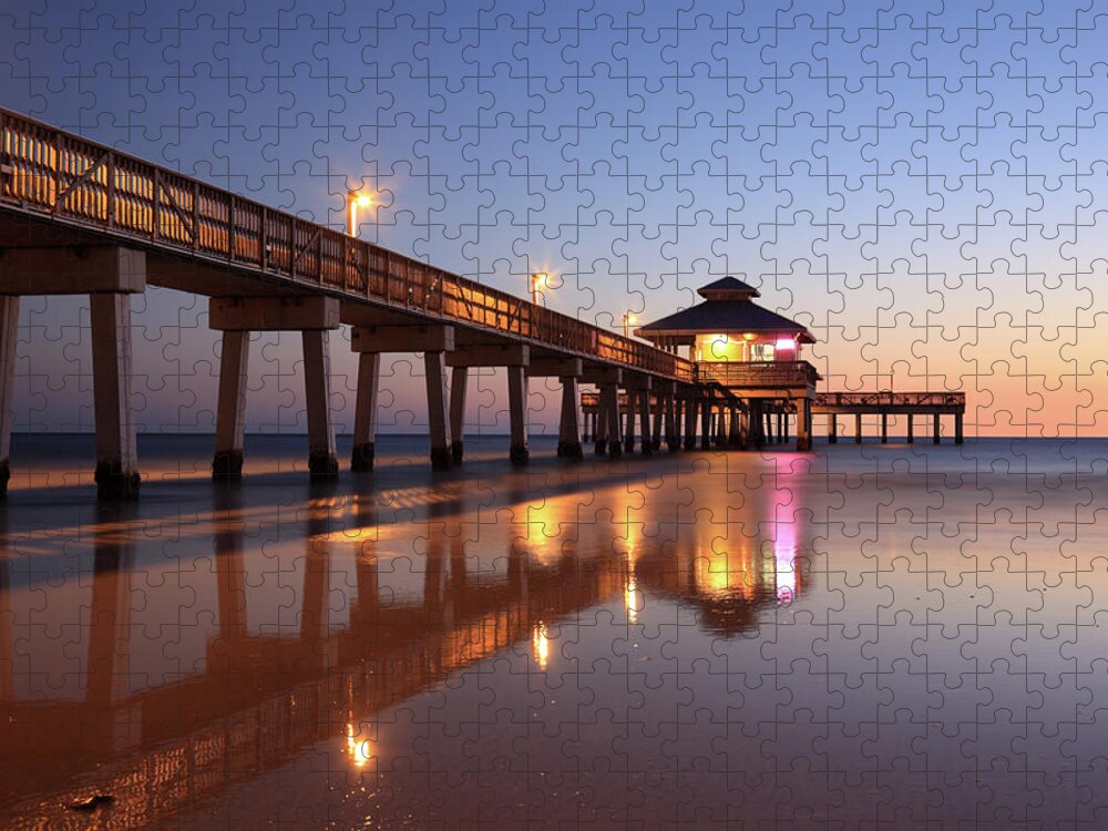 Built Structure Jigsaw Puzzle featuring the photograph Fort Myers Beach, Florida by Jumper