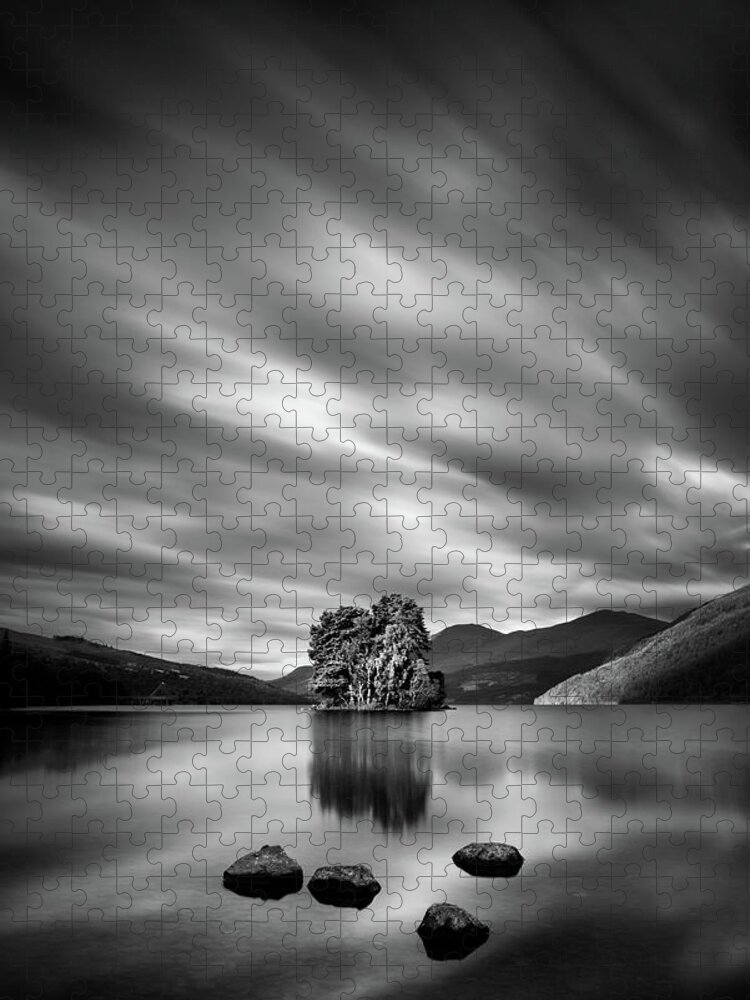 Loch Tay Jigsaw Puzzle featuring the photograph Four Rocks by Dave Bowman
