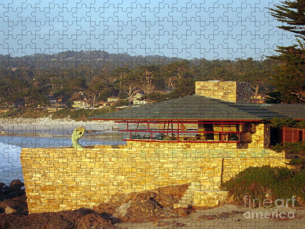 Carmel Jigsaw Puzzle featuring the photograph Frank Lloyd Wright House by James B Toy