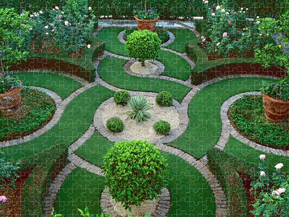 Tranquility Jigsaw Puzzle featuring the photograph Front Yard Garden 2nd Angle by Richard Felber