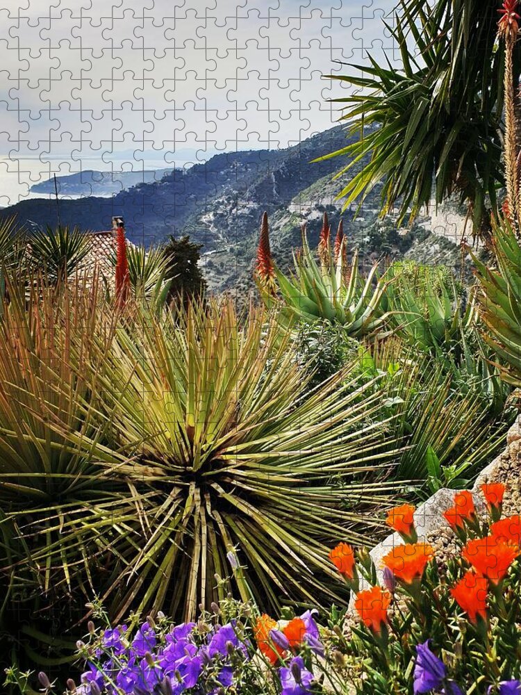 Garden Jigsaw Puzzle featuring the photograph Garden of Eze by Andrea Whitaker