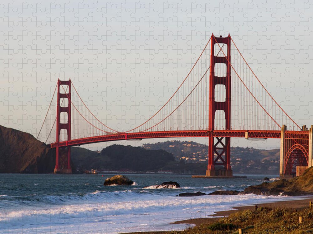 San Francisco Jigsaw Puzzle featuring the photograph Golden Gate Bridge by Raquel Lonas