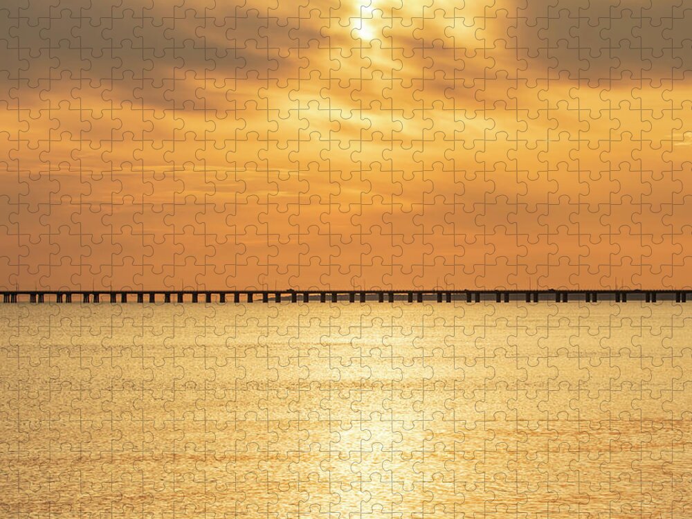 Sunrise Jigsaw Puzzle featuring the photograph Golden Opportunity by Donna Twiford