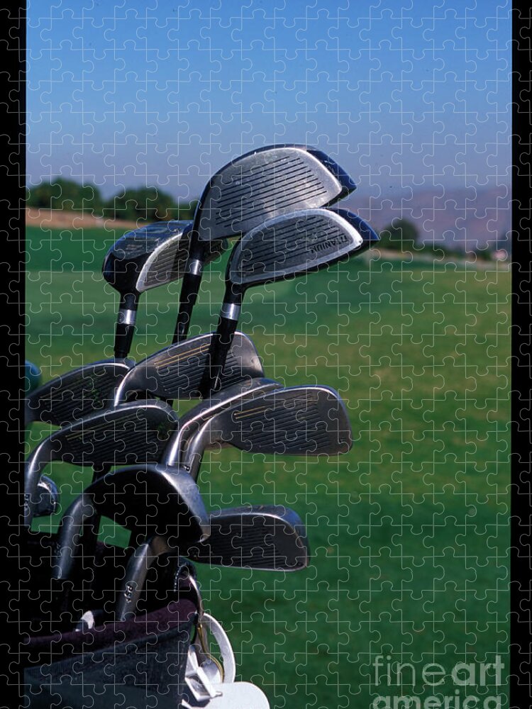 Golf Course Jigsaw Puzzle featuring the photograph Golf Time by Terri Brewster