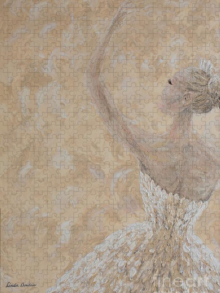 Ballet Jigsaw Puzzle featuring the painting Grace Defined by Linda Donlin