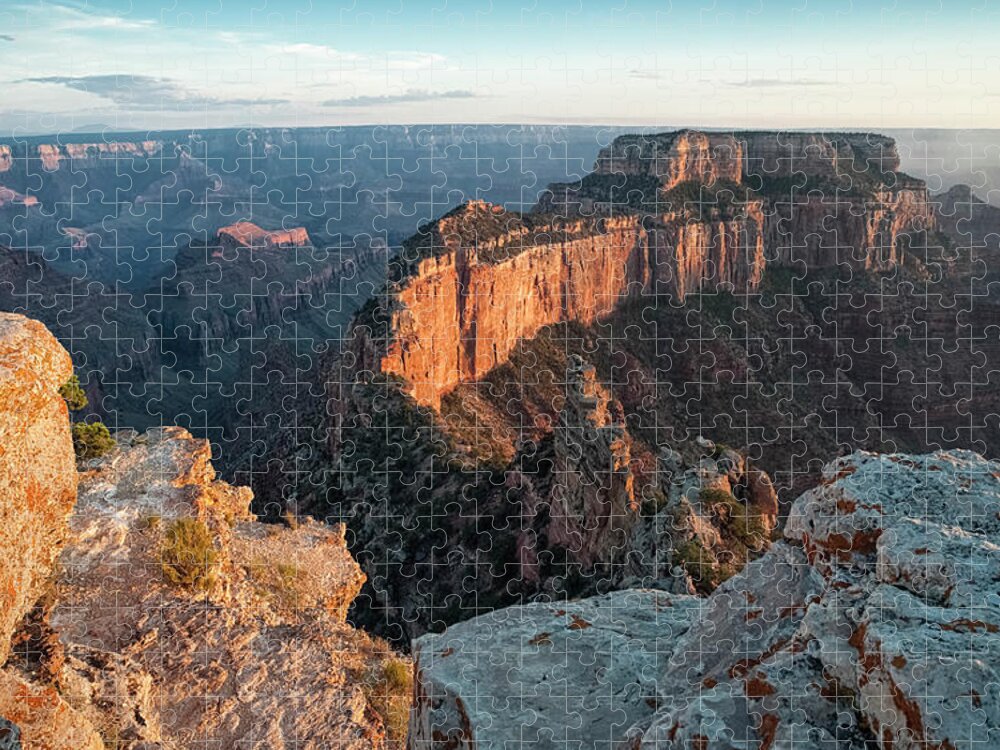 Estock Jigsaw Puzzle featuring the digital art Grand Canyon, Arizona, Usa by Greg Probst