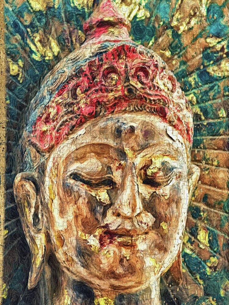 Bodhisattva Jigsaw Puzzle featuring the photograph Grateful Heart by Jill Love
