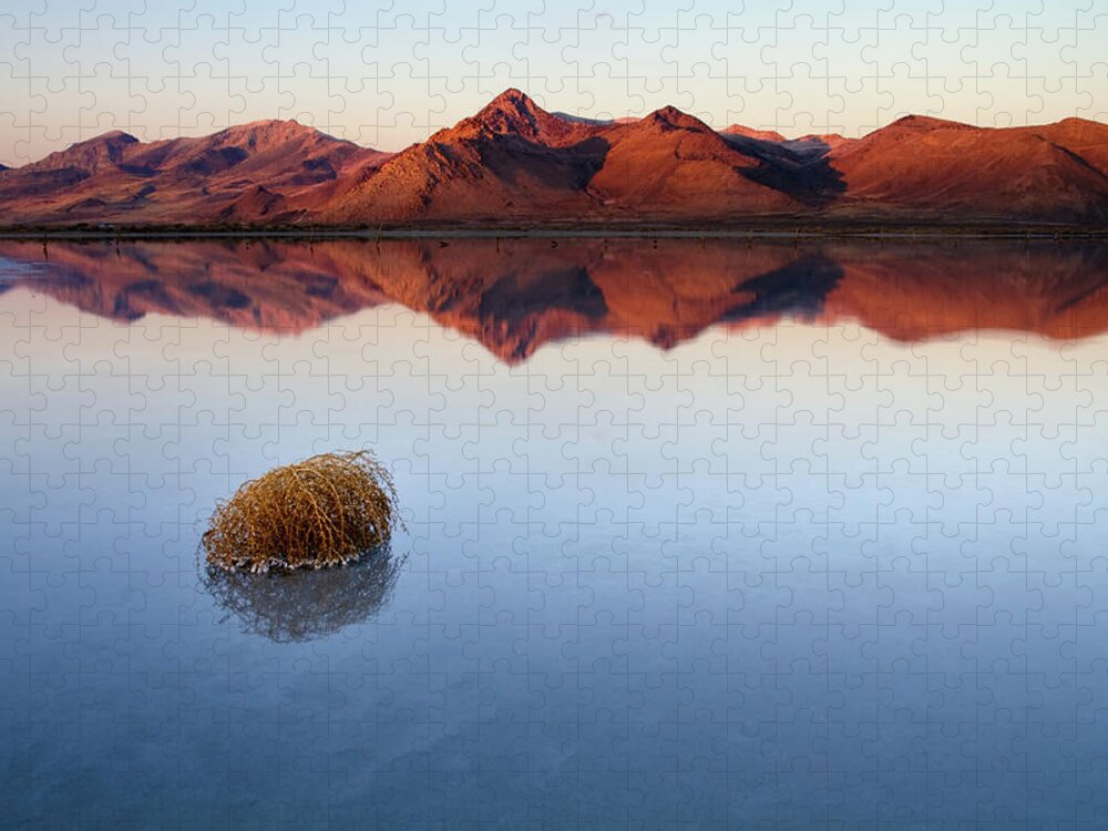Tranquility Jigsaw Puzzle featuring the photograph Great Salt Lake, Utah by Scott Stringham Photographer