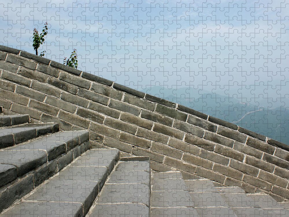 Chinese Culture Jigsaw Puzzle featuring the photograph Great Wall Of China by Britta Wendland