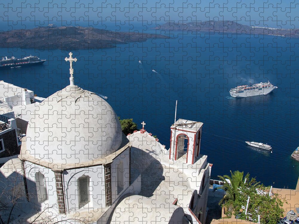 Scenics Jigsaw Puzzle featuring the photograph Greek Vacation by Frankvandenbergh