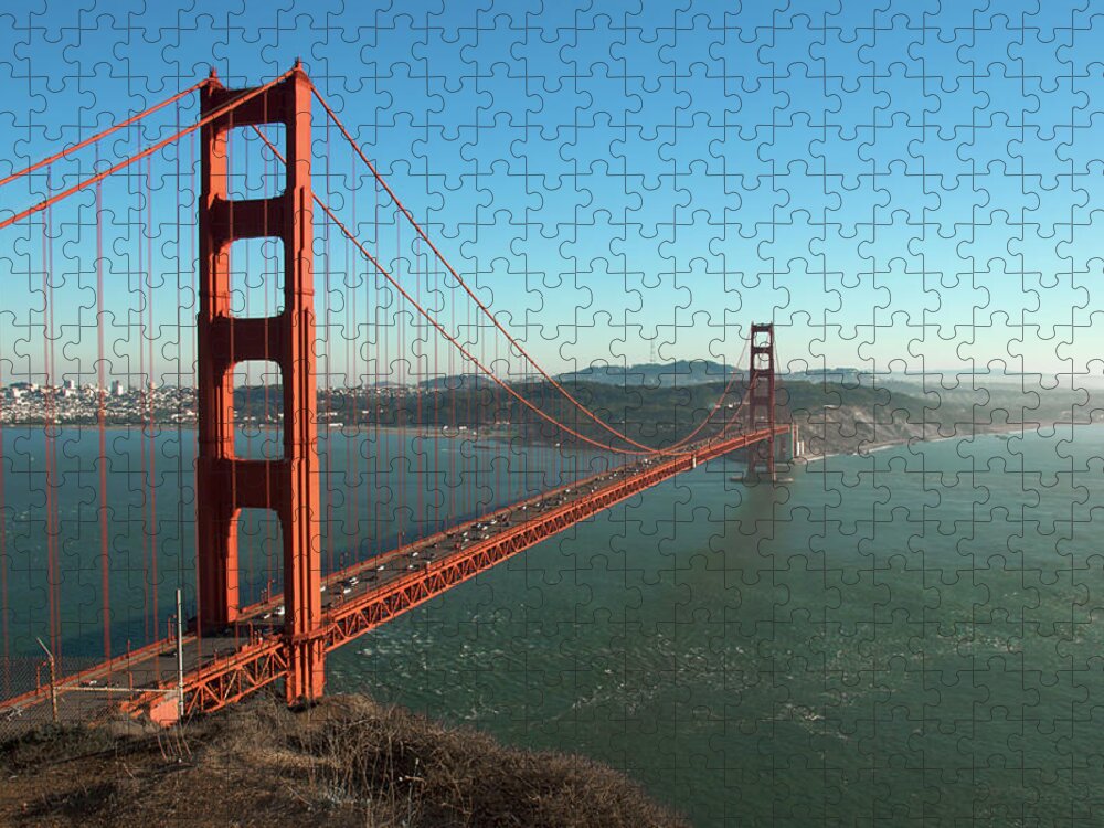 Technology Jigsaw Puzzle featuring the photograph Guardian Of San Fran by Nikontiger