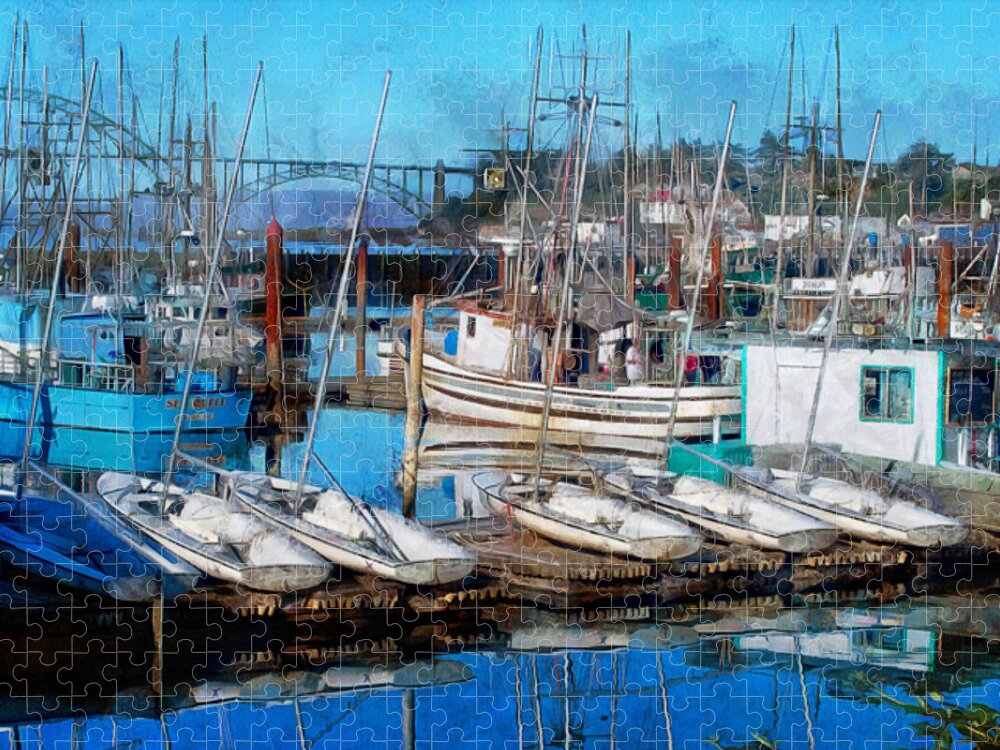 Newport Jigsaw Puzzle featuring the photograph Harbor View by Thom Zehrfeld