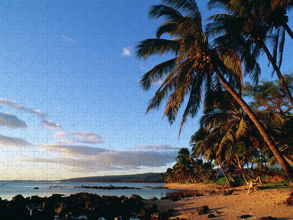 Estock Jigsaw Puzzle featuring the digital art Hawaii, Kauai, West Kauai, Pakalas Beach by Douglas Peebles