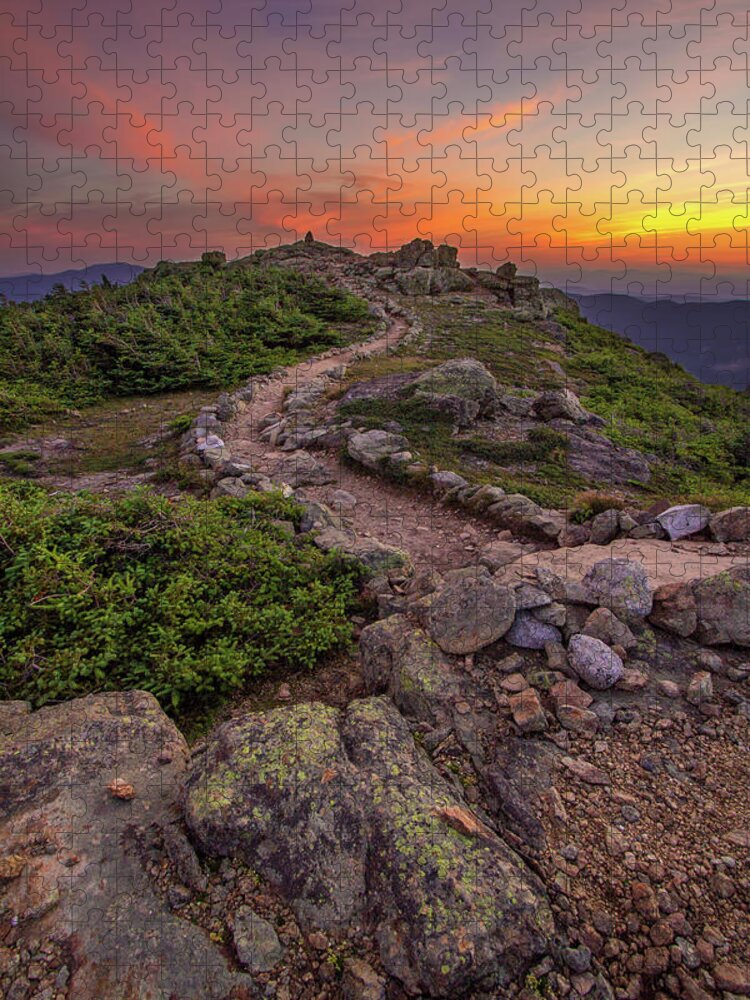 Haystack Jigsaw Puzzle featuring the photograph Haystack Sunset Portrait #1 by White Mountain Images